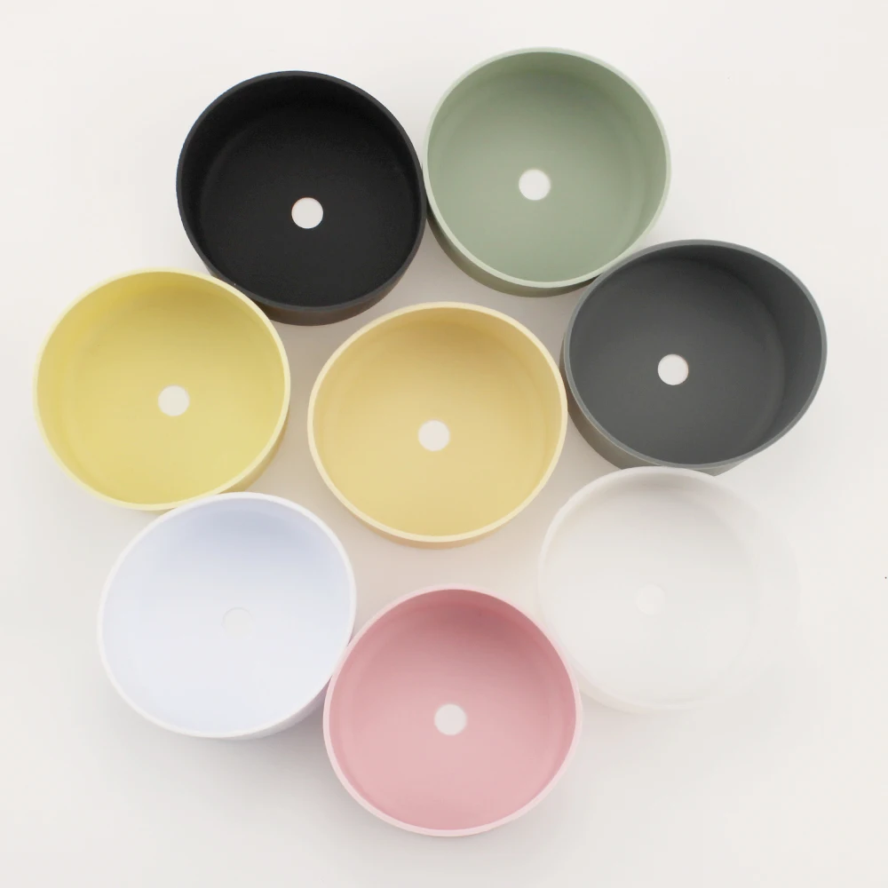 7cm Dia  Anti Scalding Colorful Non-slip Silicone Bottom Boot Water Bottles Beverage Cup Sleeve