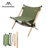 MOUNTAINHIKER Detachable Beech Relax Chair Camping Foldable Chair Outdoor Portable Chair Fishing Travel Garden Supplies 캠핑용품