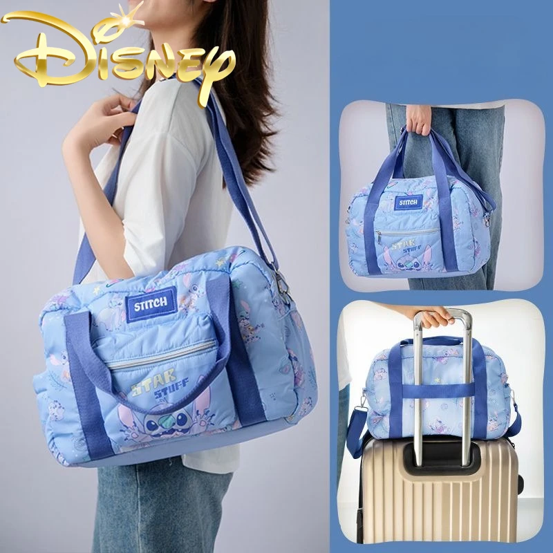 

Disney Stitch New Portable Travel Handbag Cartoon Cute Travel Bag Large Capacity Fashion Travel Storage Luggage Bag High Quality