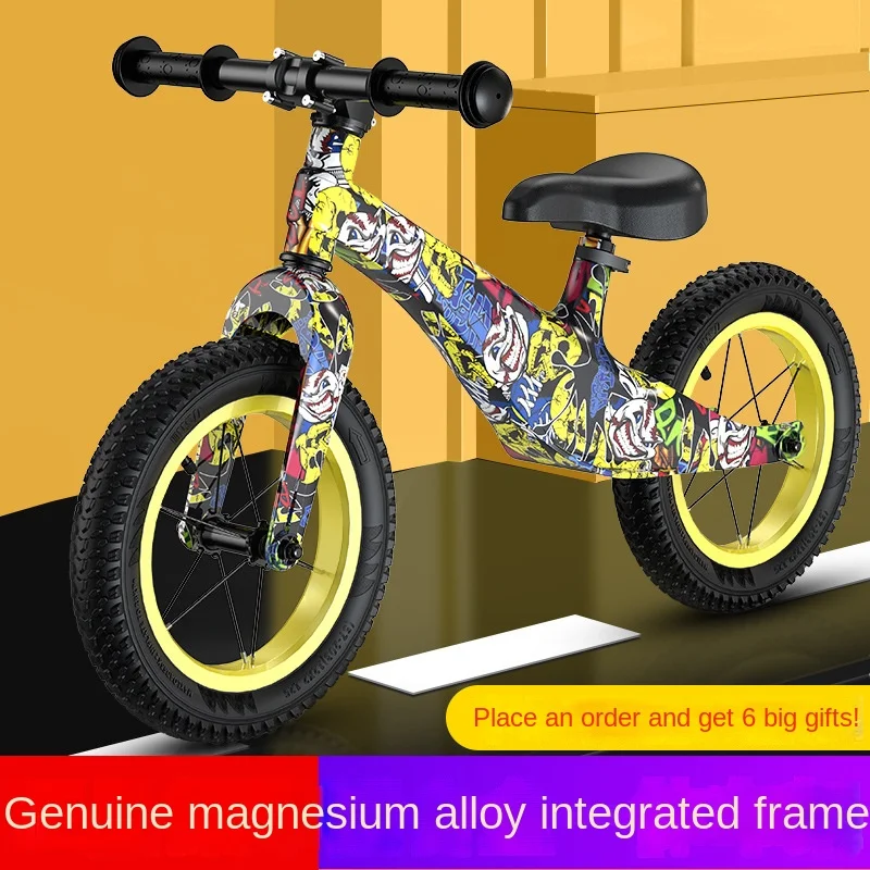 

New Magnesium Alloy Children's Balance Car Pedalless Baby Bicycle 2-6 Years Old Scooter Yo-yo Scooter Children's Bicycle