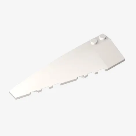 2pcs Building block part 50955 small particle splicing accessory compatible with 3x10 curved wedge brick (left)