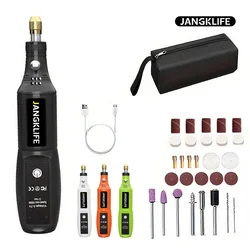 Kit di utensili rotanti senza fili USB Holzbearbeung Gravur Stift Fai da te Für Schmuck Metall Glas Mini Wireless Bohrer