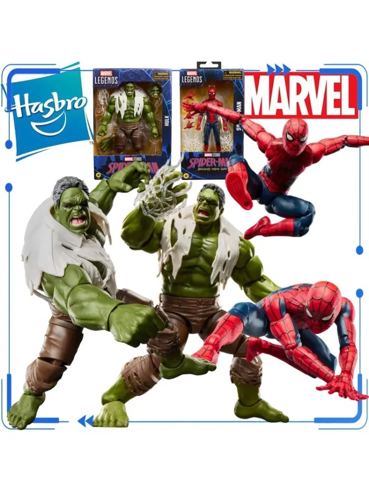 Oryginalna figurka akcji Hasbro Marvel Legends Series Spider-Man Brand New Day & Hulk z pełnym zestawem akcesoriów, ruchoma, dostępna od ręki. — 2