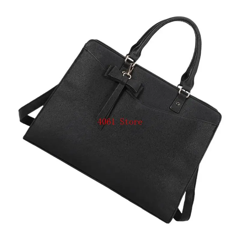 Borsa per laptop da donna professionista PU BUSINESS PELLA E UFFICIO PASSO OFFICIO PASSO CASSE CASA CASA CROCI