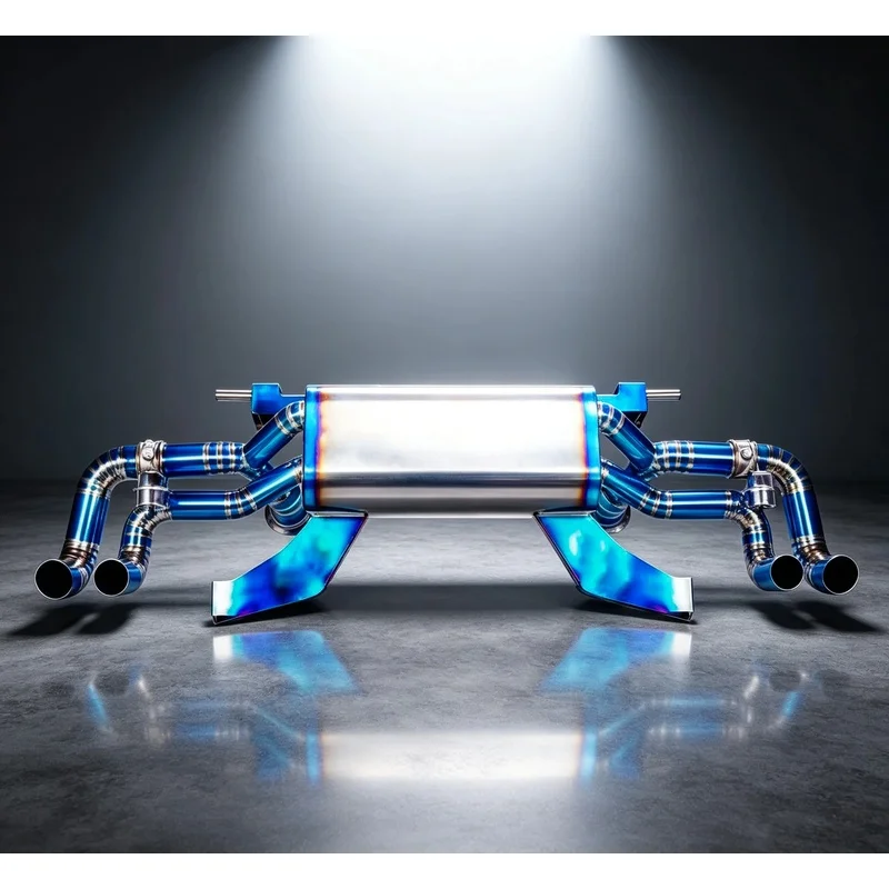 Titanium Exhaust Valvetronic Mid Pipe Catback Exhaust System Muffler Custom for Lamborghini Gallardo LP550 LP560 LP570
