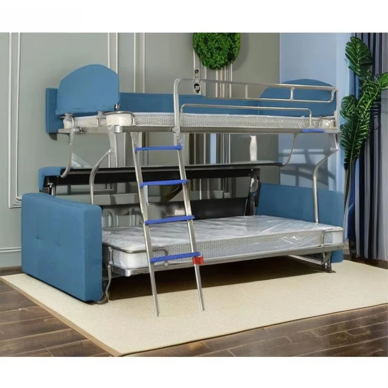 

Convertible folding sofa bed Stainless steel frame Foldable bunk bed
