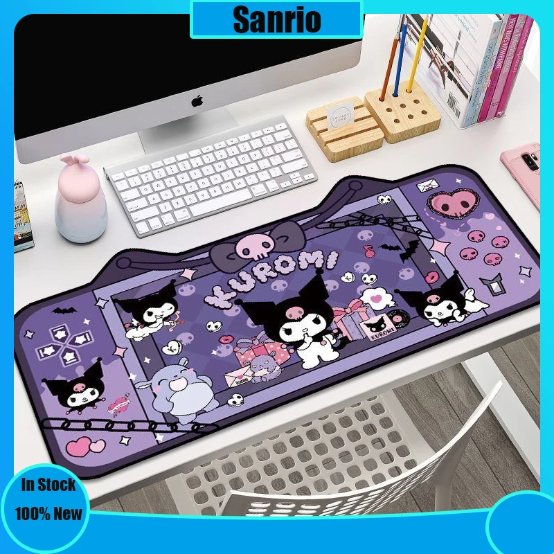 Miniso Sanrios Kuromi MousePad Oversized Anime Mouse Pad Cartoon E-Sports Game Keyboard Pad Kawaii Desk Pad Desktop Decoration