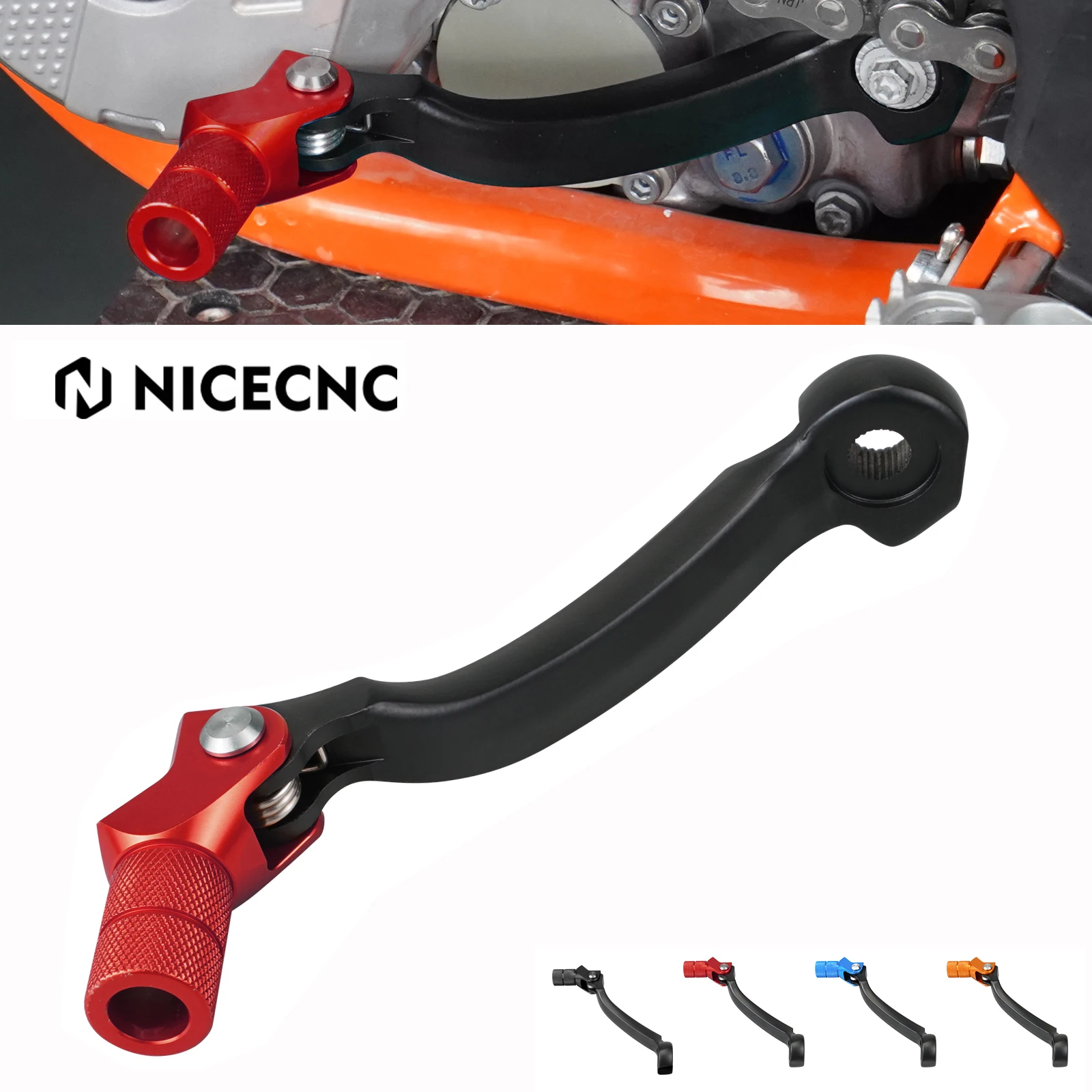 

For GasGas EC300 EC250 EC MC EX 125 250 300 250F 350F 450F EXF ECF MCF 250 350 450 2021-2023 NICECNC Forged Gear Shift Lever