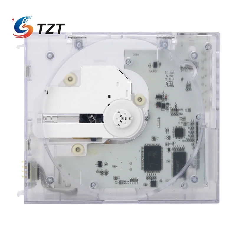 TZT الأبيض TINYL سبليت 3 في 1 HiFi المغناطيسي ريترو سبليت مشغل أقراص مضغوطة 5 واط سمّاعات بلوتوث نوع C شحن