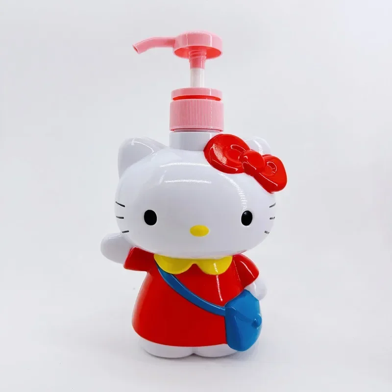 زجاجة حمام من Hello Kitty برسوم كرتونية ، طبق صابون يدوي بالشامبو ، حاوية مطبخ ، هدية صغيرة للحمام ، لطيف ، طاقم عمل ،