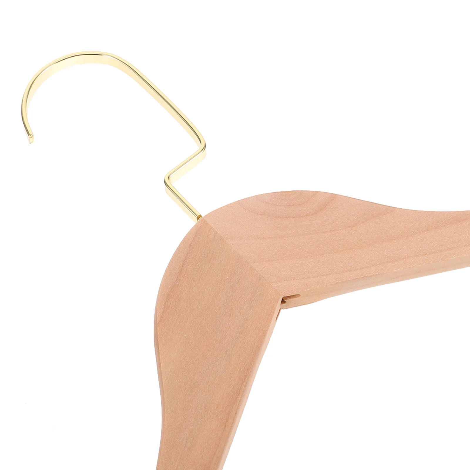 

4Pcs Wood Clothes Hangers Set Natural Solid Wood Infant Clothes Closet Organizer Kids Suit Hanger Wrinkle-Free Display