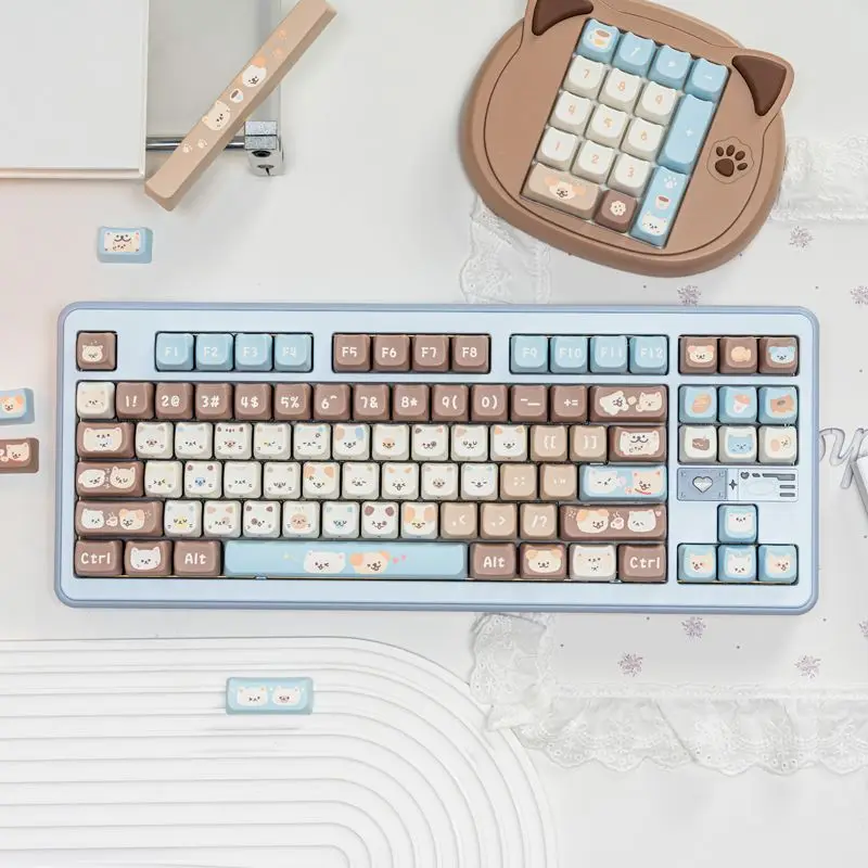 Five sided thermal sublimation compatible mechanical keyboard 60-108