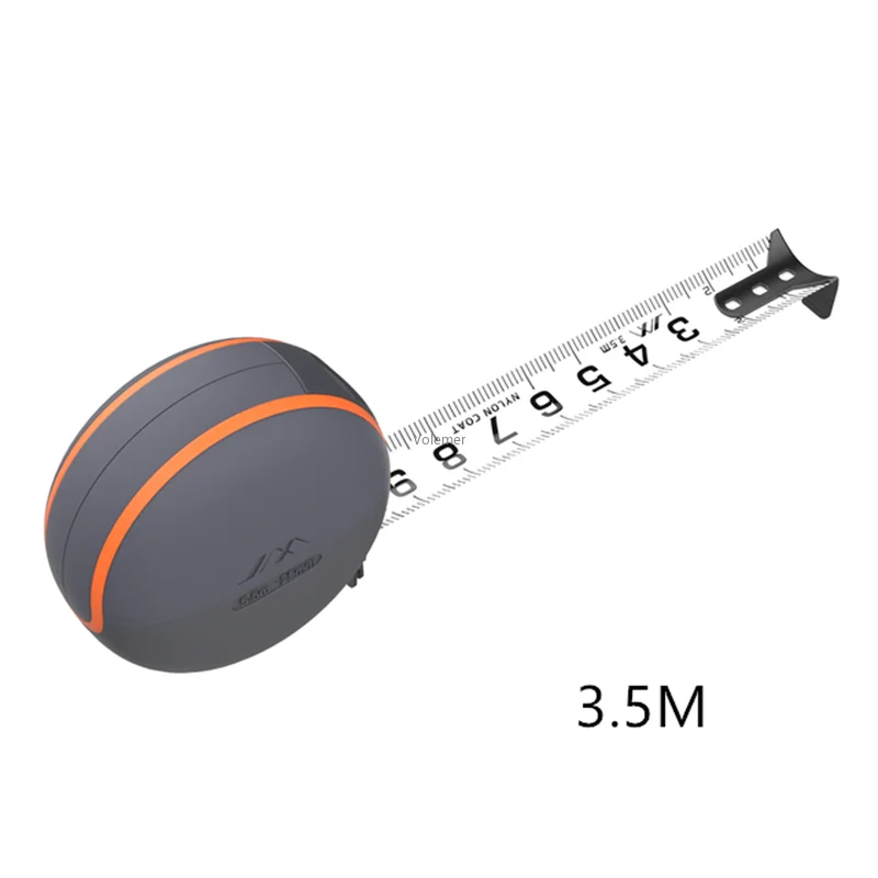 ใหม่ Xiaomi JIMI 5.5M/3.5M อัตโนมัติล็อคแบบพกพาเทปวัดเทปเคลือบไม้บรรทัดเบรคปุ่มสวมใส่วัดเทป