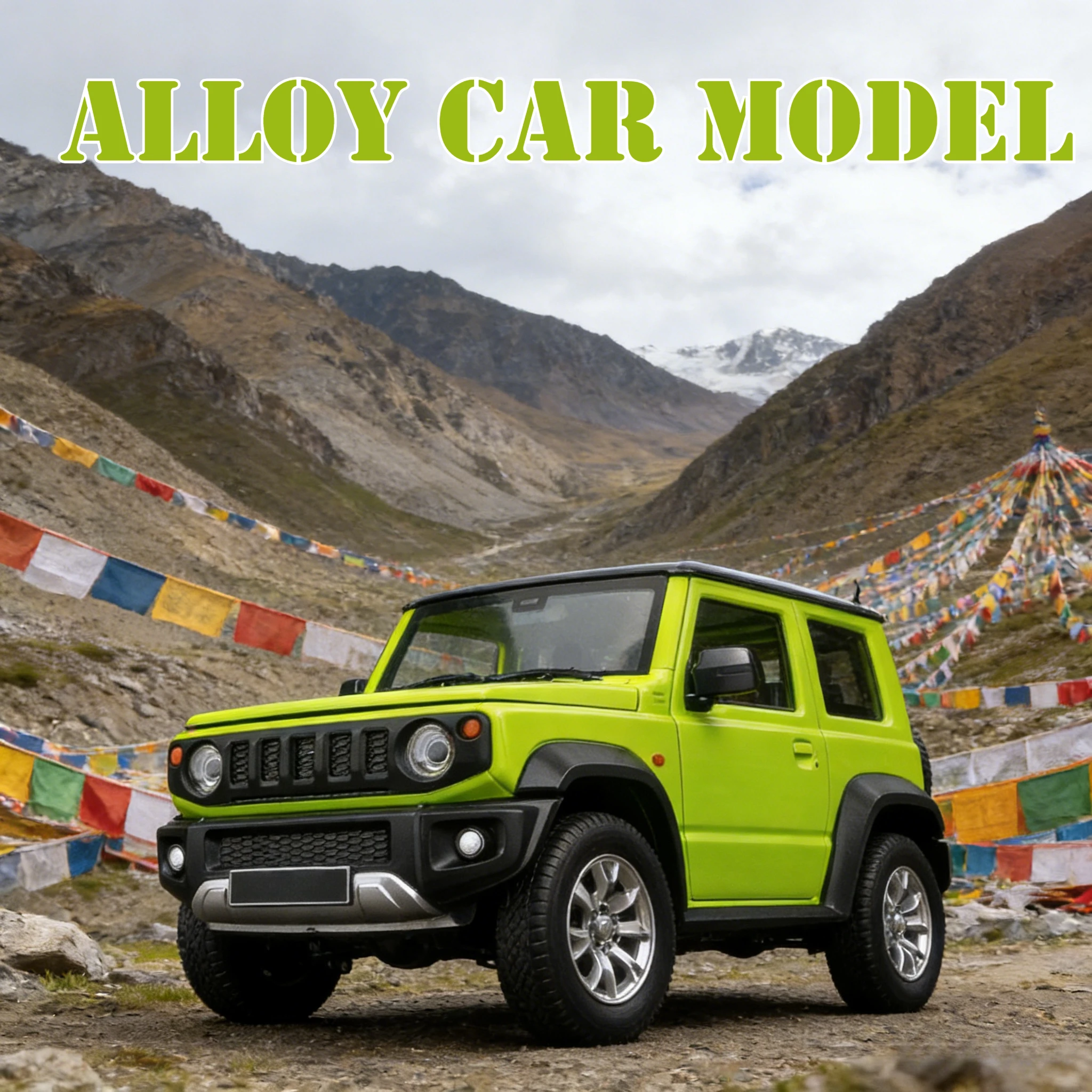 

For 1:18 Suzuki Jimny alloy off-road vehicle model decoration collection door and hood trunk can be opened exquisite workmanship