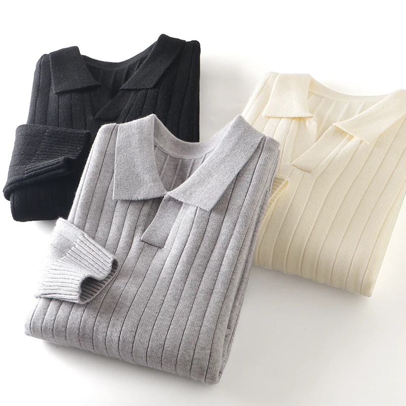 

Skin-friendly Warm Knitted Sweater Collared Base Layer Autumn Winter Sle Men's Color Versatile Faionable Knitwear