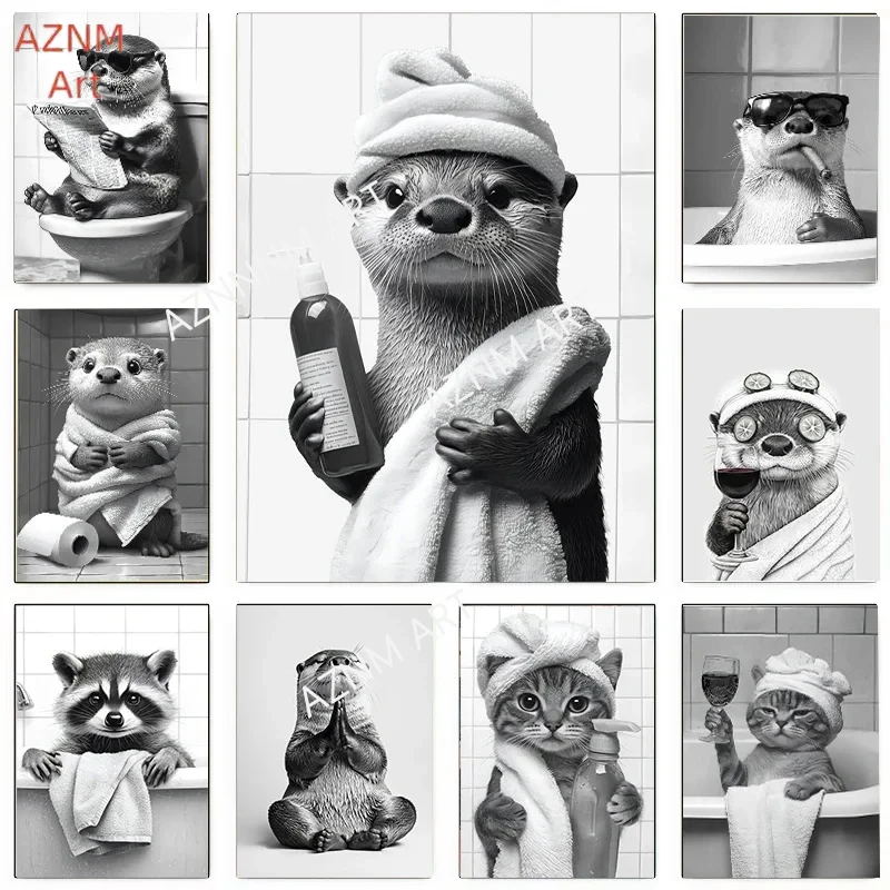 Funny Otter & Racco…