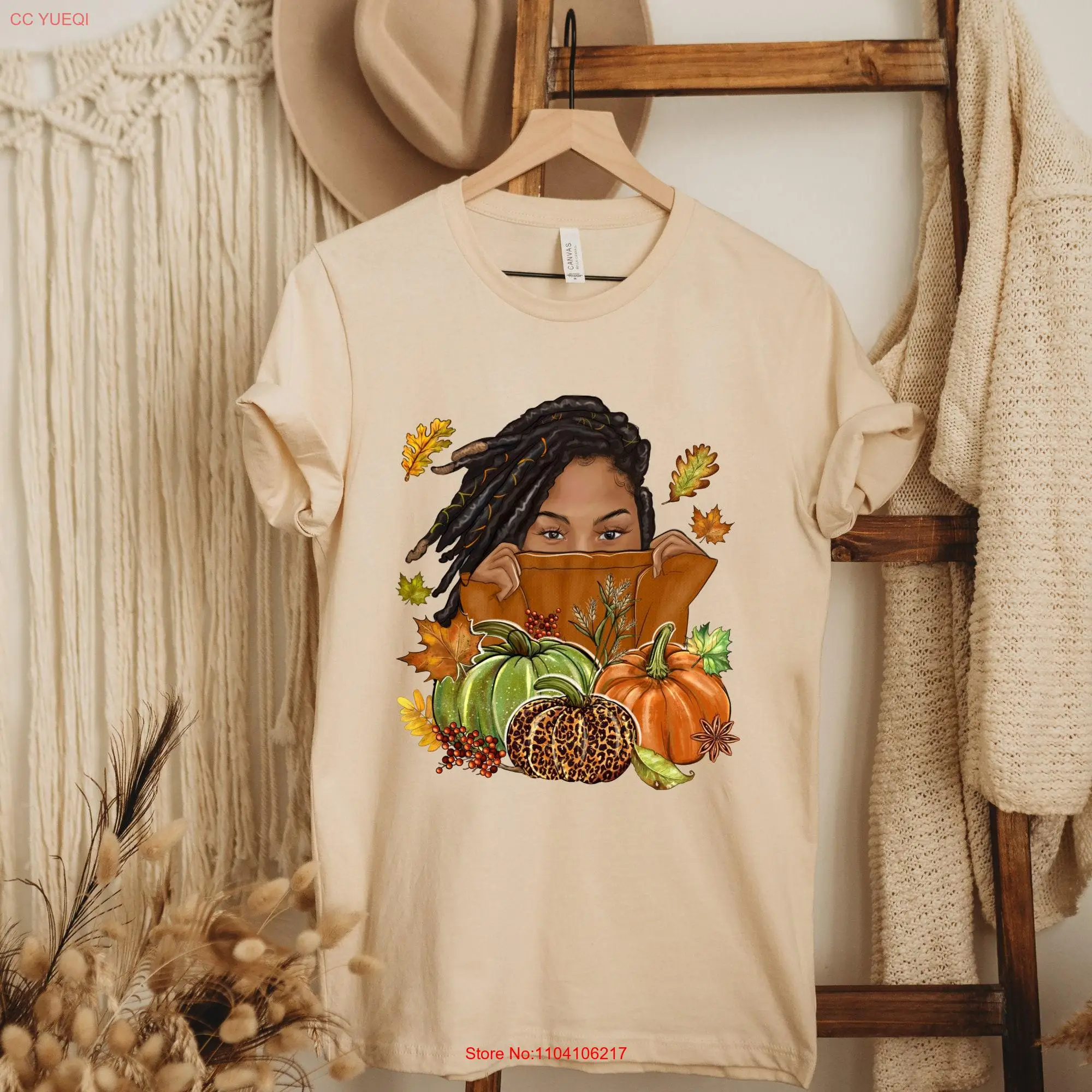 Fall T Shirt for Black Woman Women Melanin Apparel Clothing Lovers Shirtn long or short sleeves