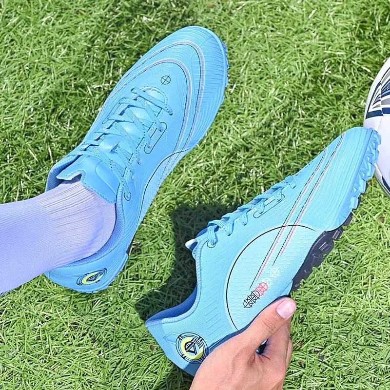 Kids Football Boots Original Mens Soccer Shoes Fg Tf Football Shoes for Children Turf Soccer Cleats Outdoor Non Slip Soccer Boot