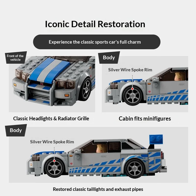 LEGO Building Blocks Toy Super Racing 76917 Nissan GT-R Birthday Gift Christmas Gift Children's Toys