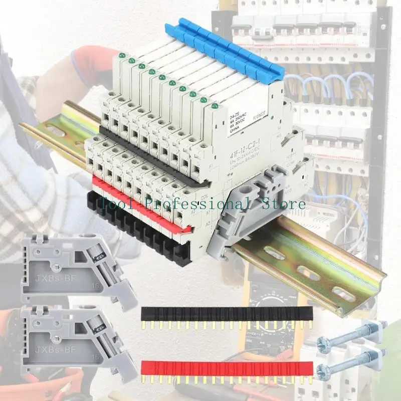 57QF Compacts And Sockets Base SPDT 24V Features LED Status Indicators Easy Installation For Electrical Control Cabinets