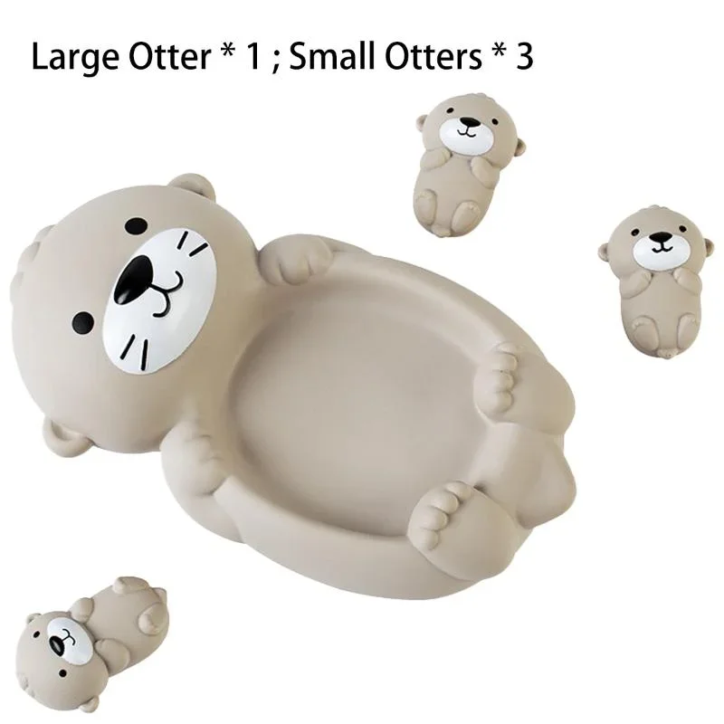 1 مجموعة الطفل الأم الحيوان ختم حوض لعبة العائمة التفاعلية المياه اللعب كابيبارا الحيوان للاستحمام بركة الشاطئ حوض الاستحمام اللعب #5