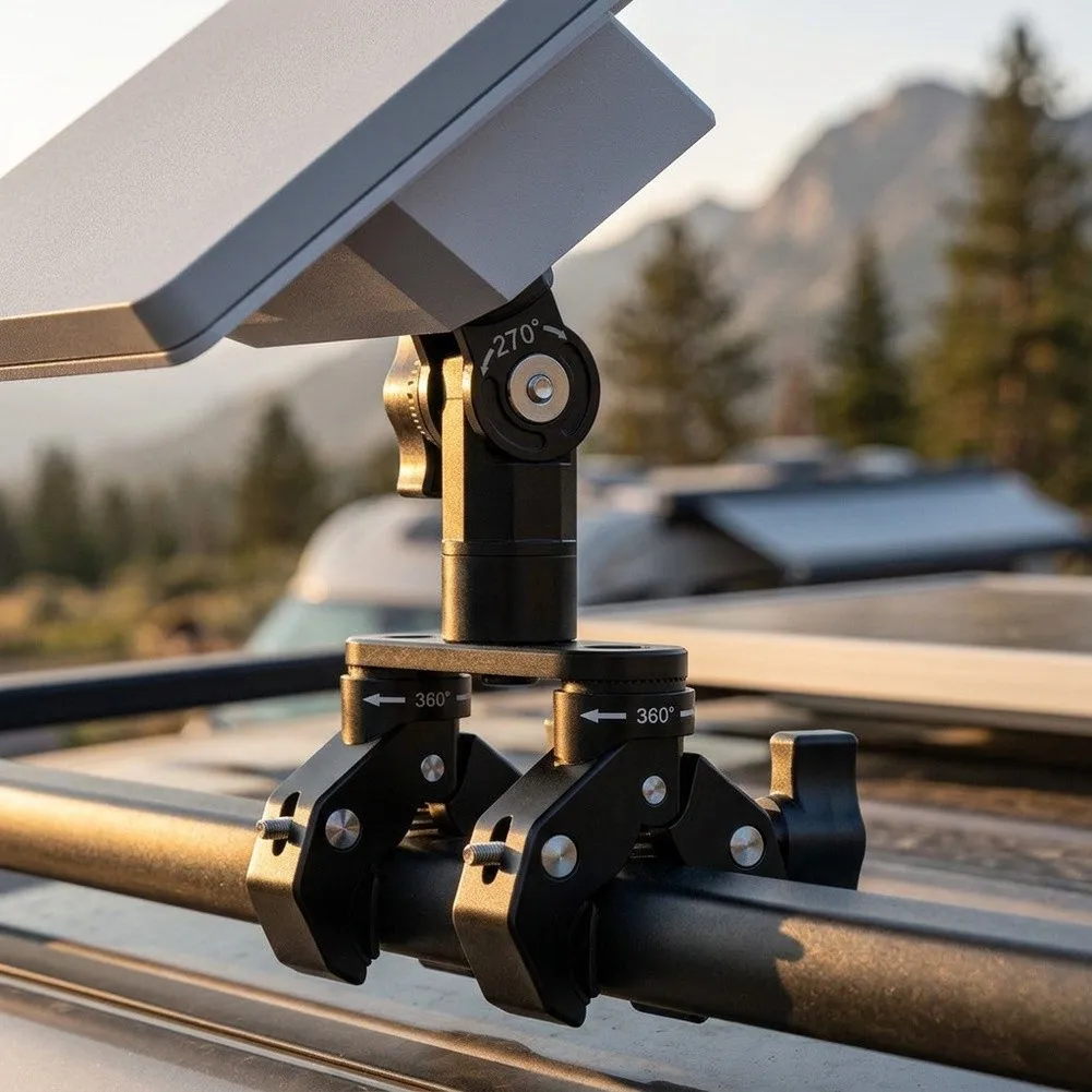 For Starlink For Mini 25/26 Car Roof Mount Adjustable Angle Magnetic Mounting Bracket Outdoor For RV For Stabilizer Stand