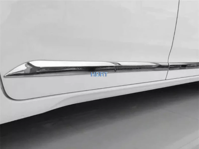 Car Style Side Door Skirt Edge Body Trim With logo Protector Decoration Accessories Exterior Sticker For Toyota Sienna 2011-2020