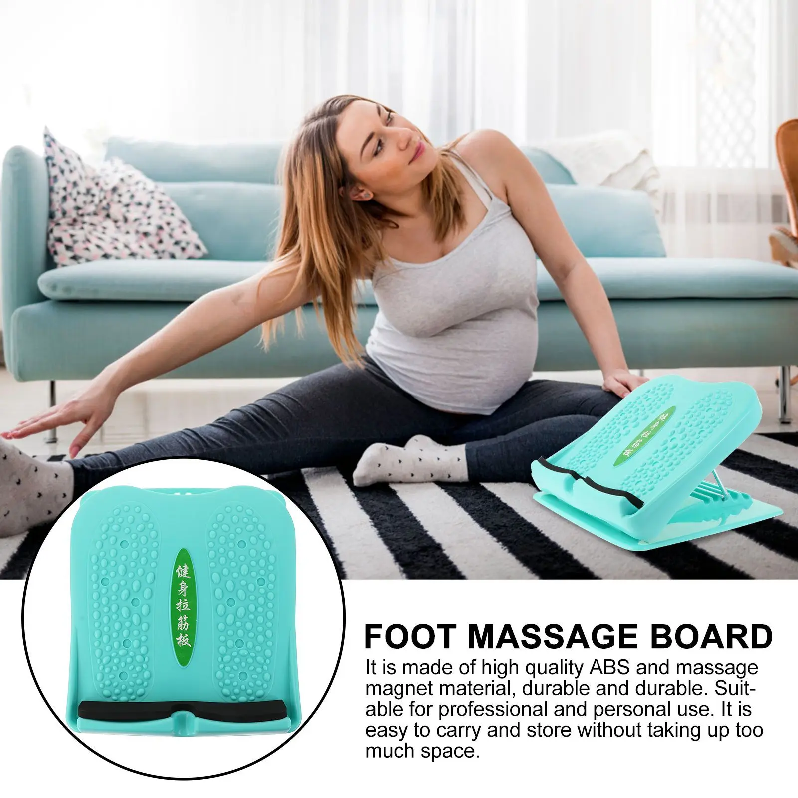 

1Pcs Foldable Leg Workout Tool Inclined Tendon Plate Adjustable Ankle Incline Stretch Board Acupoints Stimulation Metabolism