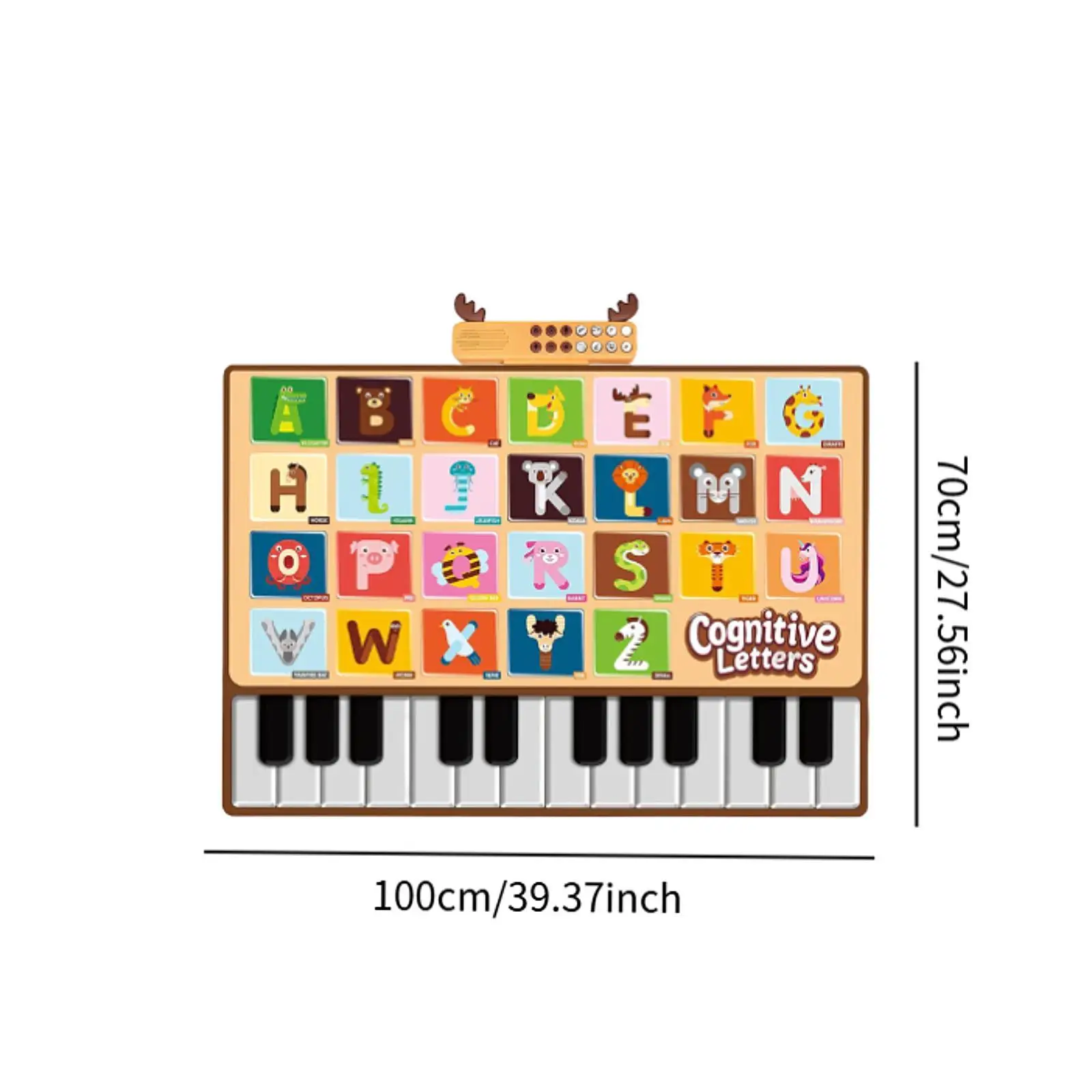 Коврик для фортепиано с 26 буквами, музыкальный танцевальный игровой коврик для мальчиков и девочек, взрослых и детей