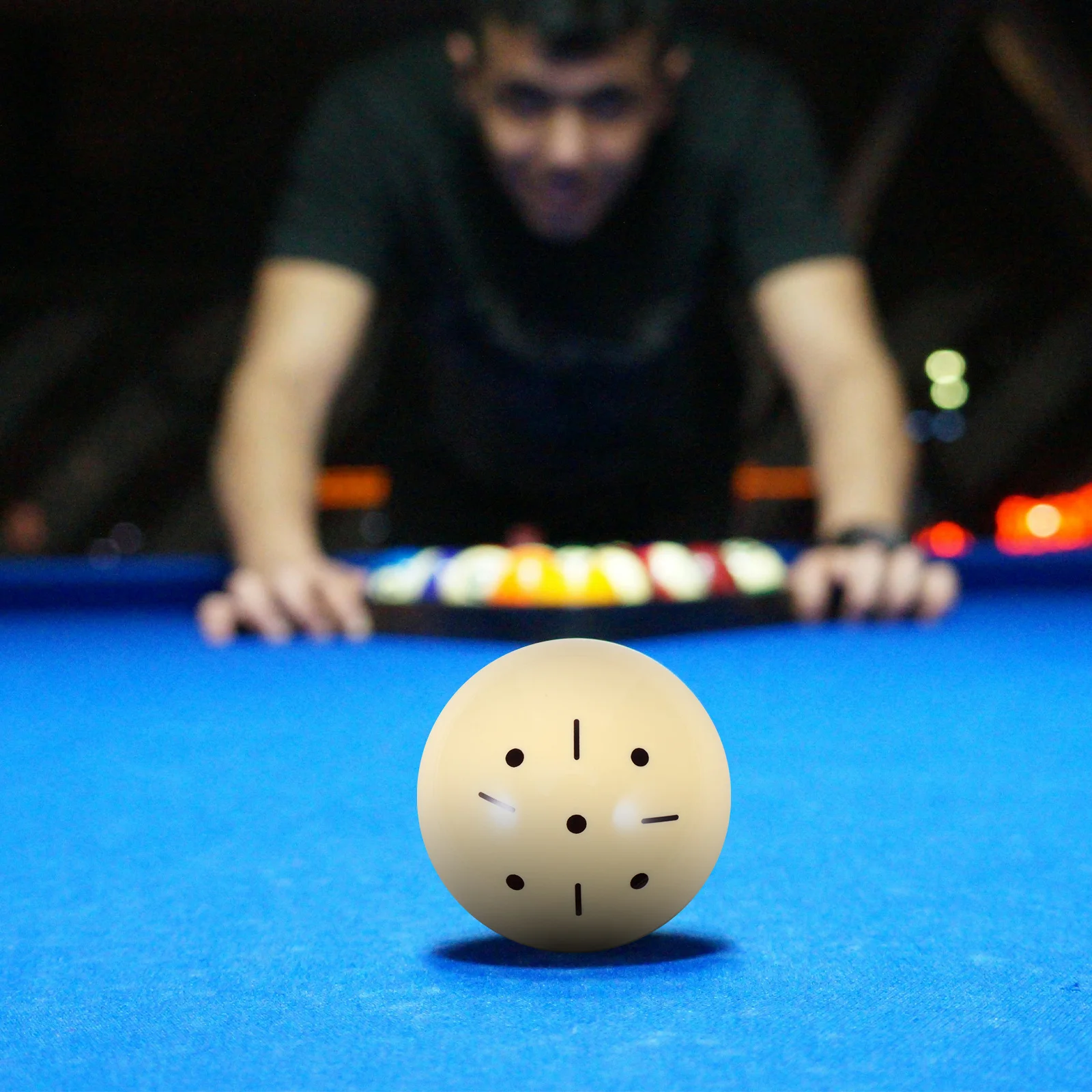 

Белый кий-шар для китайского 8-шара, высокоточная износостойкая гладкая поверхность, тренировочная бильярдная практика, бильярдный стол, комната