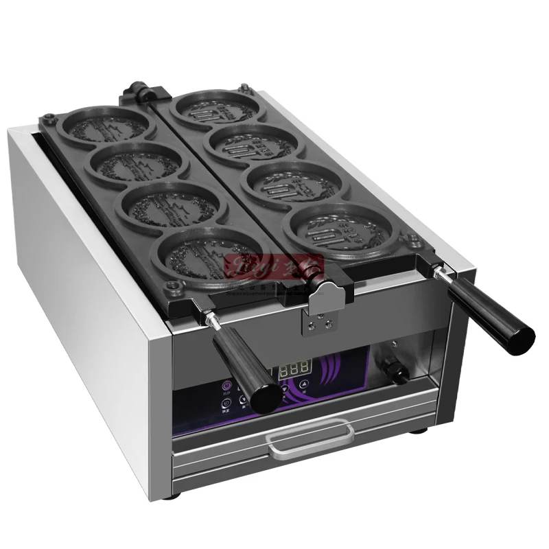 Digital Panel Korea Cheese Coin Bread Machine Machines For Small Business Commercial Custom Cheese Coin Pancake Waffle Maker