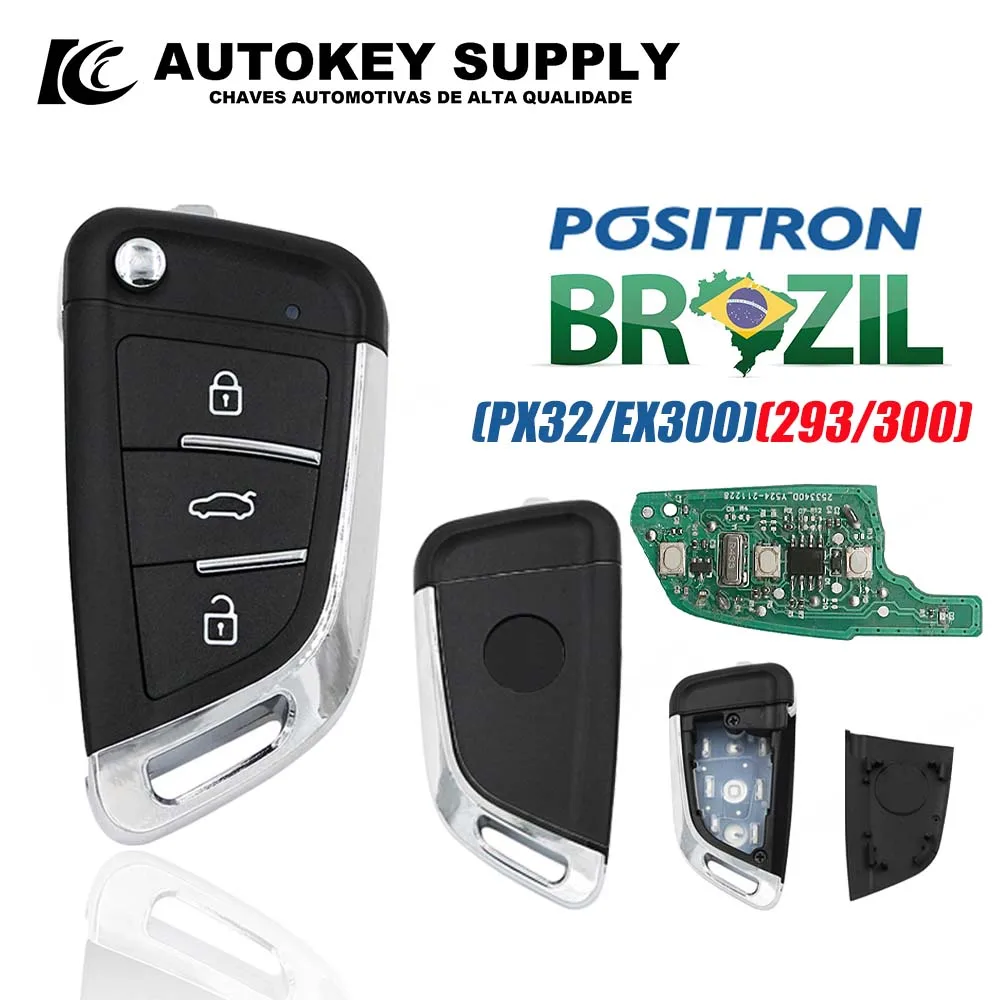 

Автомобильная сигнализация Autokeysupply AKBPCP177AT KD29- Double Program (293/300) с дистанционным управлением для Brazil Positron