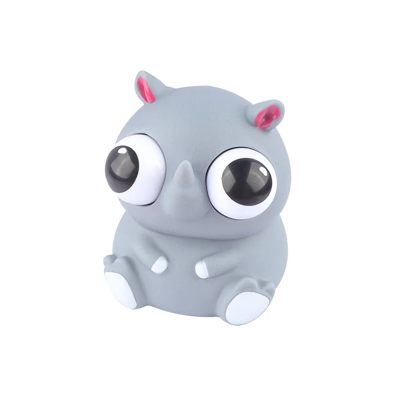Grappige Oogbol Burst Squeeze Speelgoed Squishy Nieuwigheid Leuke Neushoorn Fidget Speelgoed Kinderen Stress Antistress Dier Zintuiglijke Bal