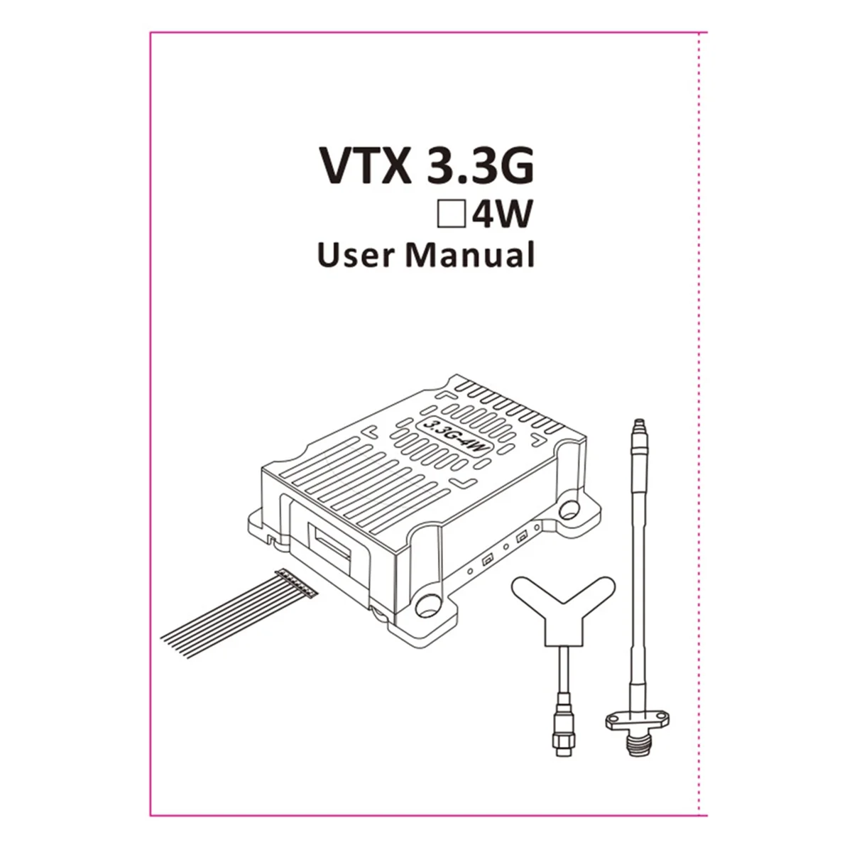 

AT42 3.3G 4W VTX Image Transmission Transmitter for FPV RC Long Range Racing Drone