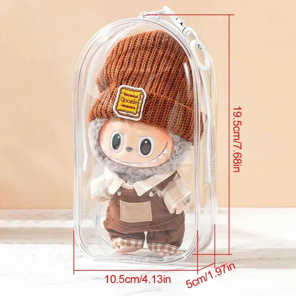 1 PC 19.5*10.5*5 ซม.กล่องลึกลับกล่องเก็บตุ๊กตากล่องสแควร์ตุ๊กตา Plush จอแสดงผลกระเป๋าสําหรับ labubu ตุ๊กตาอุปกรณ์เสริม