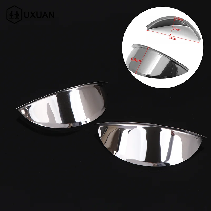 1pcs Universal Chrome Metal Scooter Headlight Rainproof Cover 5.75