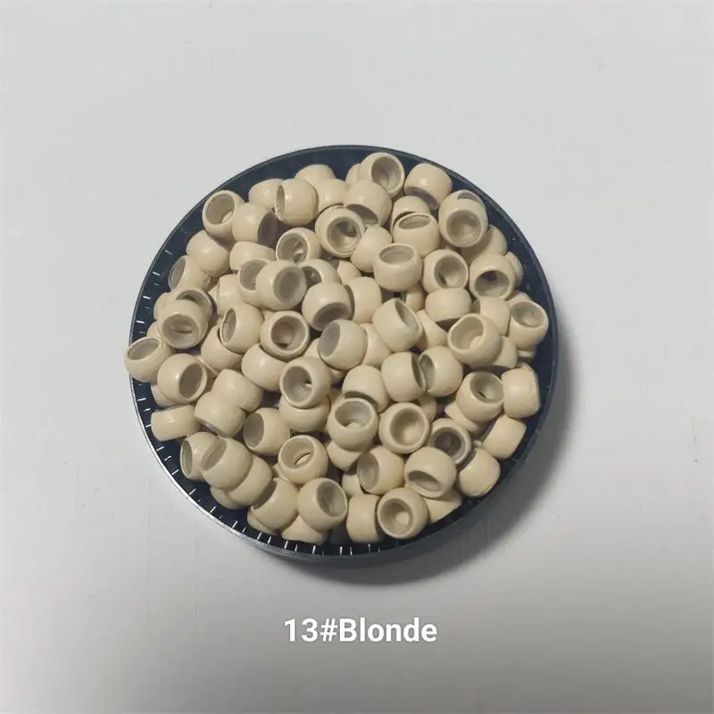 200 Stück/Packung 4,0mm Silikon-Nano-Ringe für Nano-Ringe Kupfer mit Silikonbeschichtung Haarperlen Haarringe Haarverlängerungswerkzeuge – Detail 8