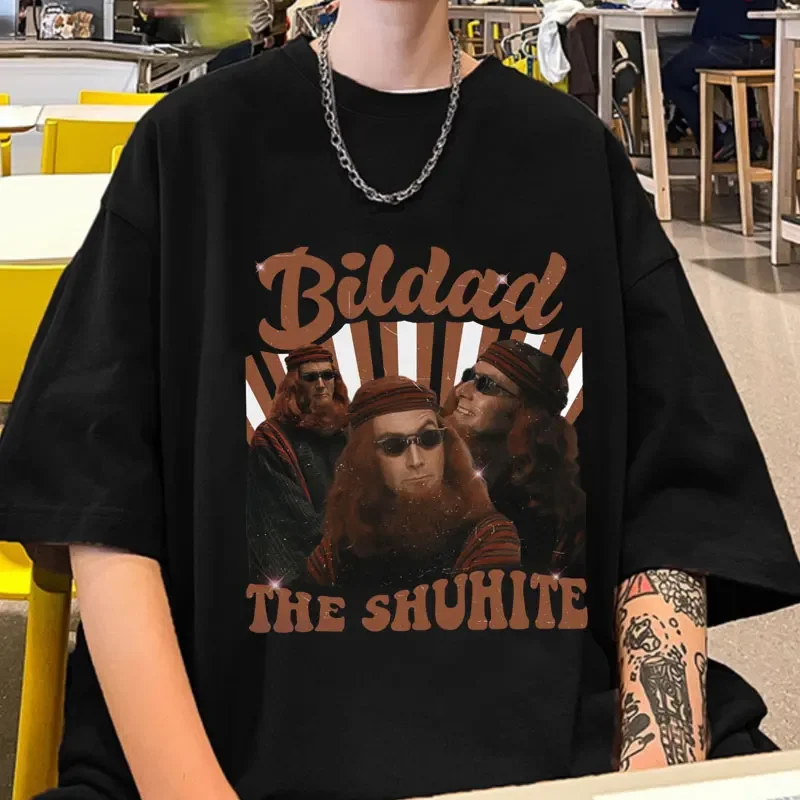 Good Omens Bildad The Shuhite Graphic T Shirts Men's Fashion Vintage T Shirts Casual Oversized Streetwear Short Sleeve T-shirts