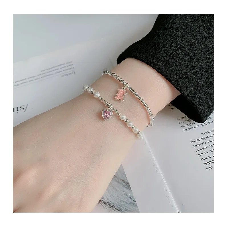 

Браслет Kalaini Broken Silver Wish с бамбуковым мишкой, как у интернет-знаменитостей