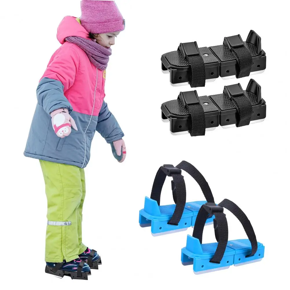 

1 Pair 16*6cm Toddler Ice Skates Adjustable Quick Release Simple Installation Junior Skater Ice Skates With Strap Fastening