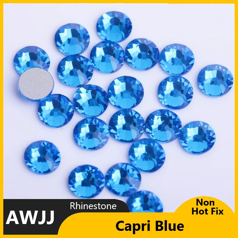 Blue Series SS3-30 Non Hot Fix Rhinestones flat back crystal strass glitter stone for DIY manicure 3D nail art fabric garment