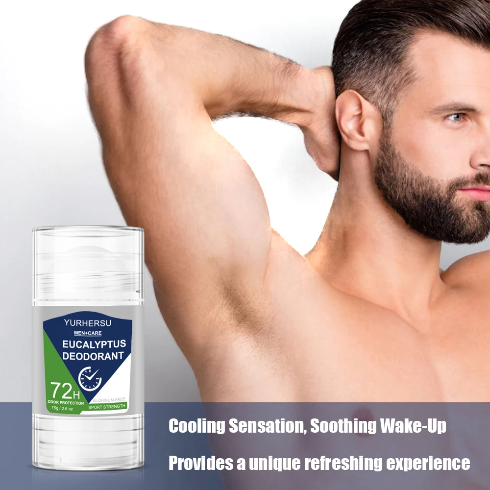 مزيل عرق الأوكالبتوس لرائحة تحت الإبط - حماية قوية للعرق، سريعة الجفاف، بدون علامات بيضاء