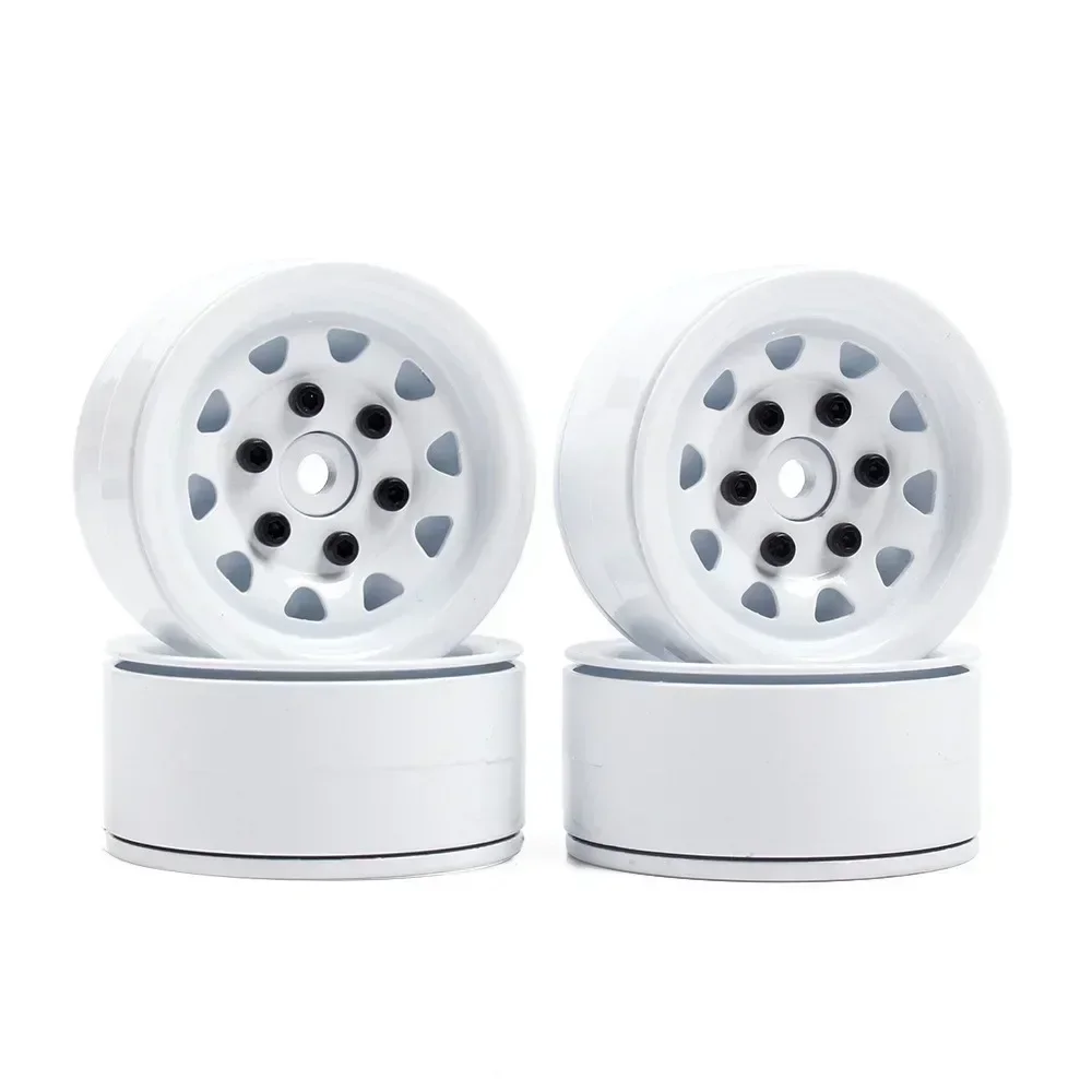 

4pcs1.9-inch Aluminum Alloy Wheels for 1/10 RC Crawler Car AXIAL SCX10 RC4WD D90 TRX4 Defender Upgrade DIY Accessories