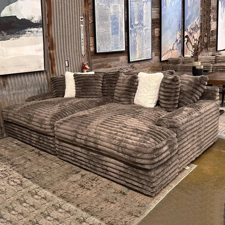 Single Sofa Chair and Multi Luxury Modern Sofa,living Room Sofa Set,Recliner Sofa  with Thick Striped Corduroy Fabric