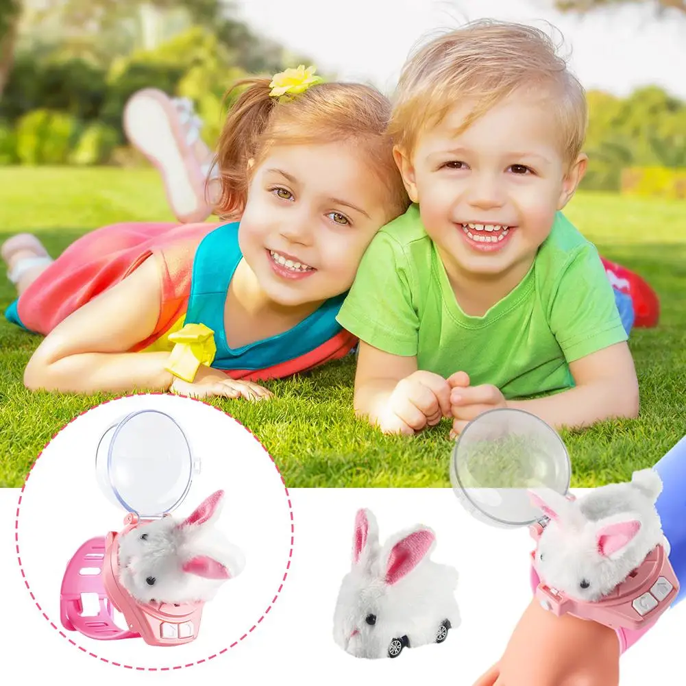 Mini Watch Control Car Cute Rabbit RC Car Accompany with Your Kids Gift for Boys Kids Remote Control Car Watch Mini RC Car H7D9