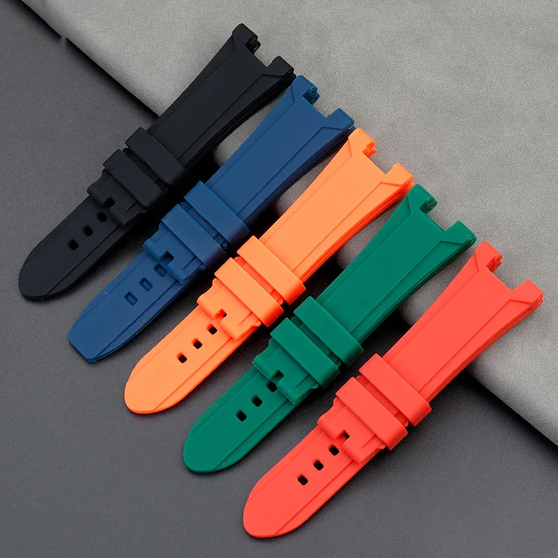 Concave silicone for Casio PROTREK series PRG-240 PRG-130 PRW-1500 silicone watch strap accessories modified wristband