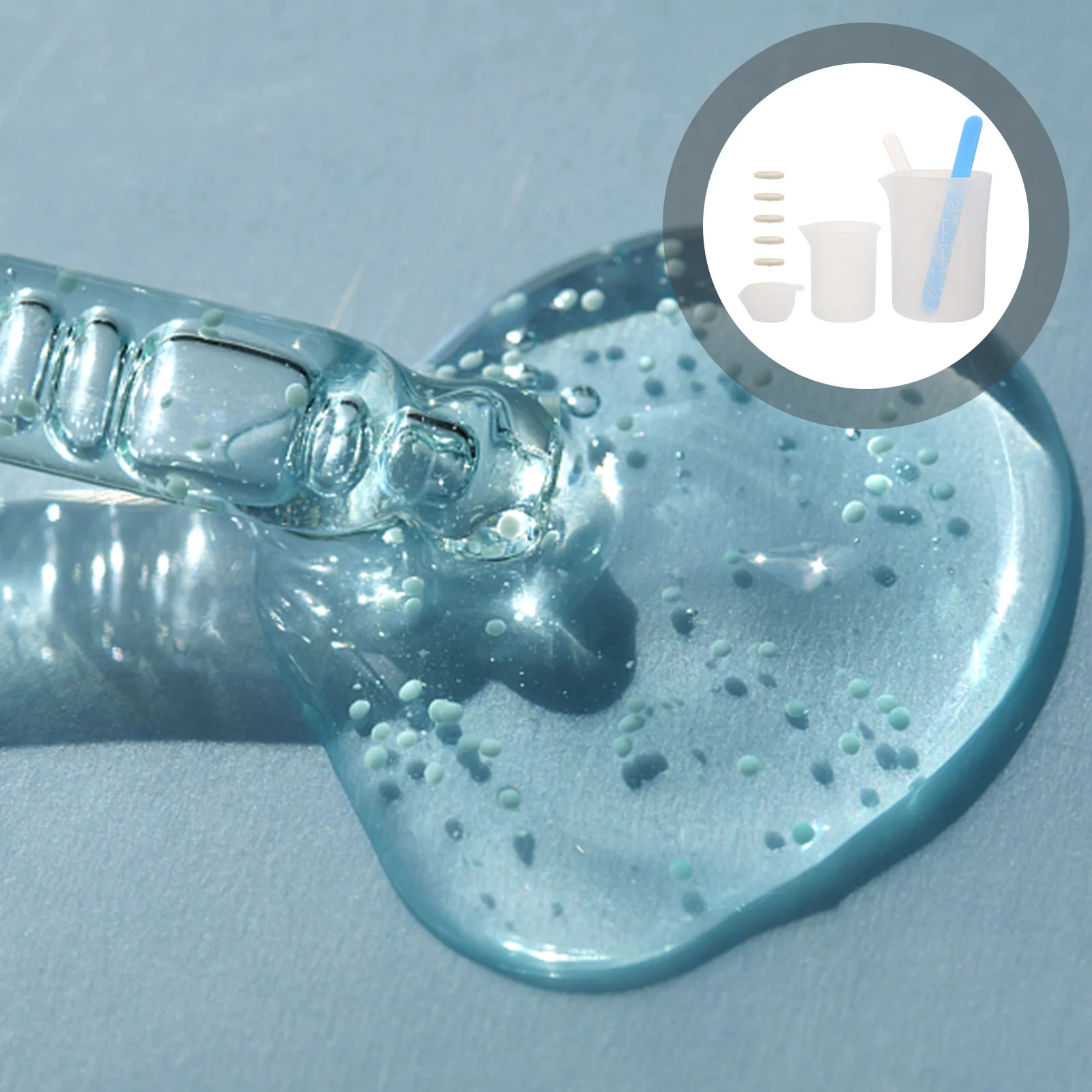 1Set Epoxy Resin Measuring Cups Convenient Dispensing Cups for DIY Crafts Precise Smooth Specular Gloss Mixing Sticks Set