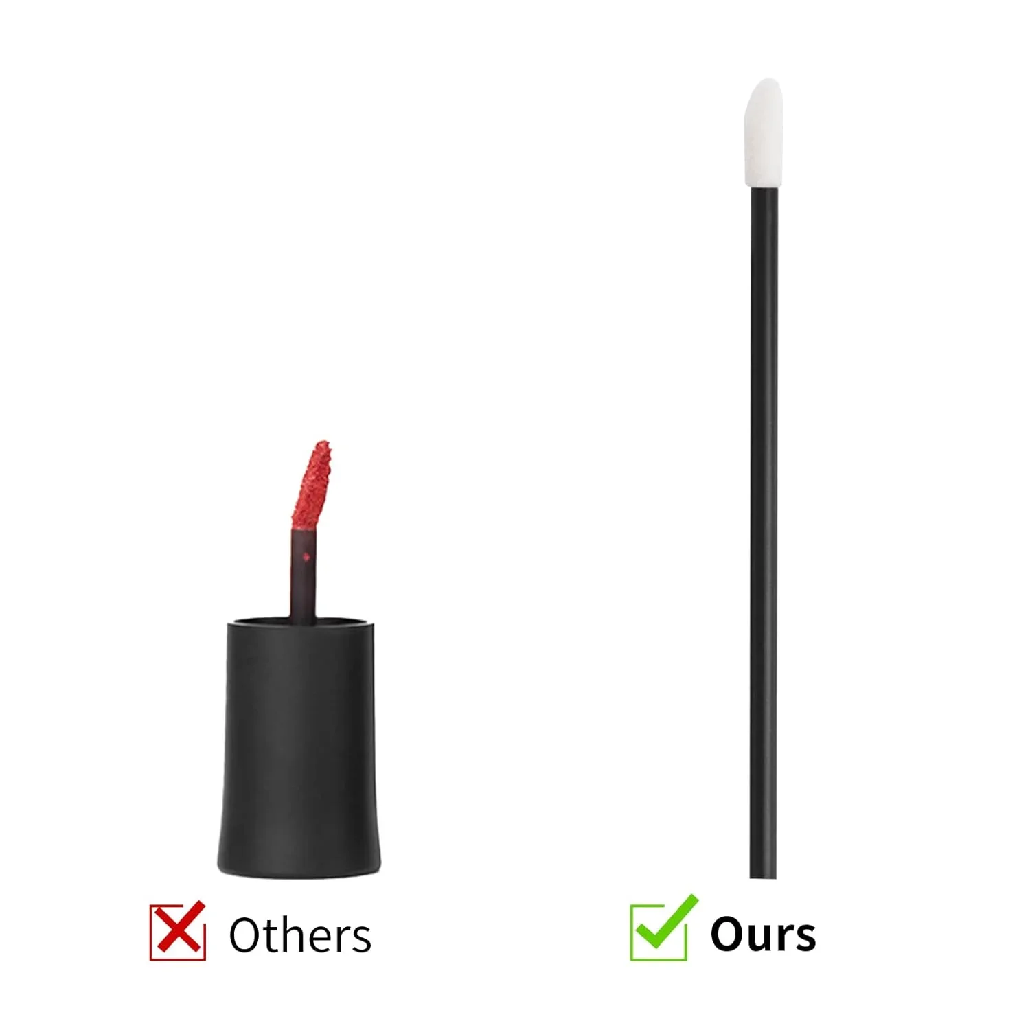 

1000/2000Pcs Applicators for Makeup Lip Brushes Makeup Applicators Lipstick Testers Beauty Tool Disposable Lip Lint FreeWands