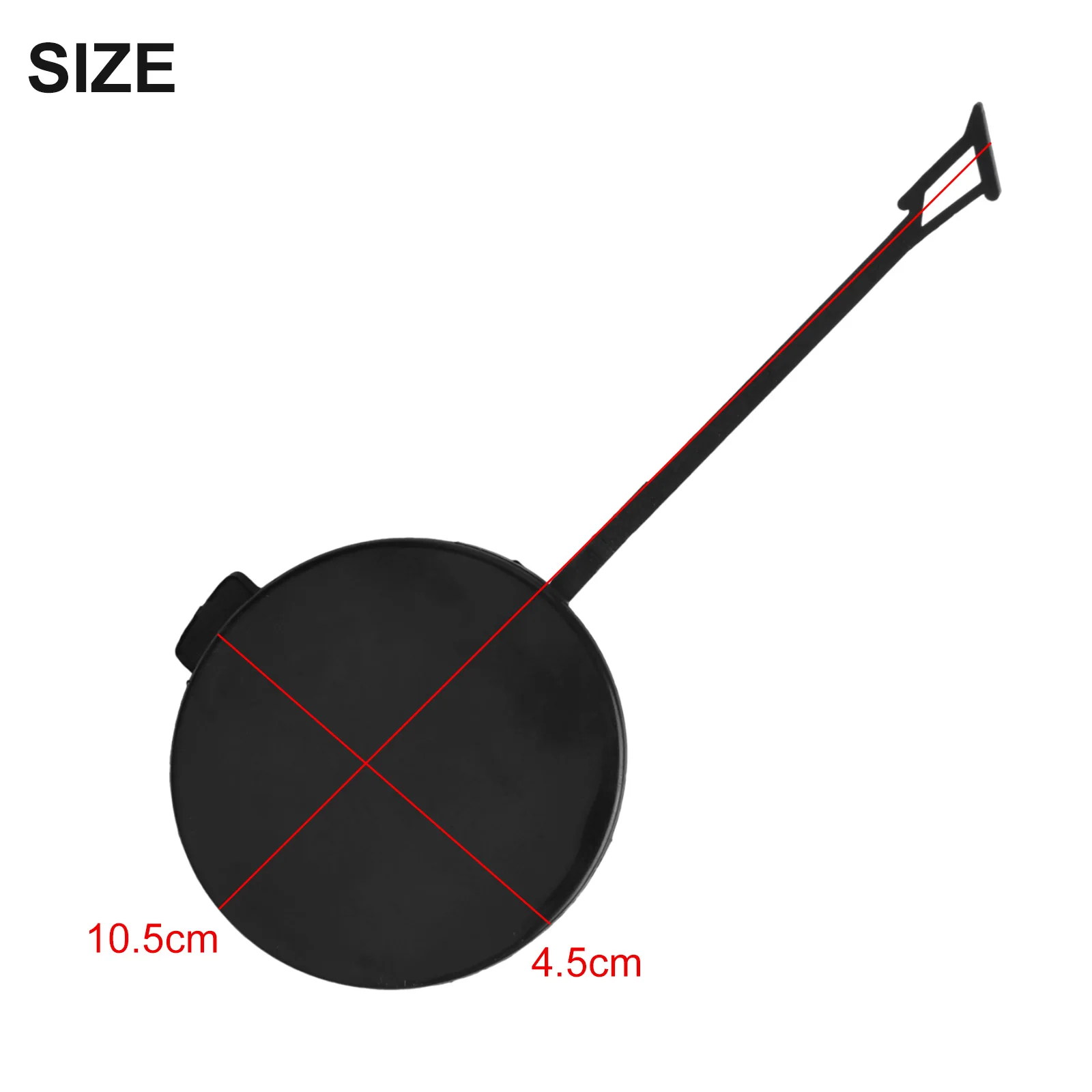 Premium Front Bumper Towing Eye Cover Tow Hook Cover Black Color ABS Material OE 8E0807241C for A4 B7 04 08 Tested Product