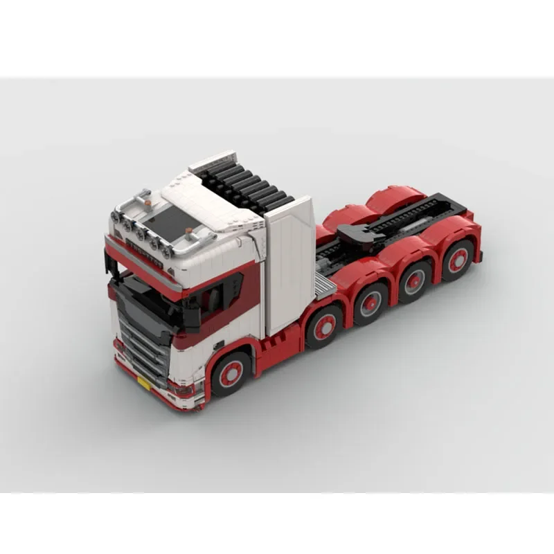 

MOC-230511 красный новый тяжелый грузовой транспортный грузовик гоночные блоки модель 3821 PartsMOC креативная игрушка для мальчиков и детей подарок на день рождения